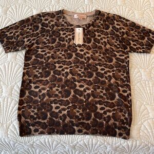NWT Philosophy  Animal Print sweater size M